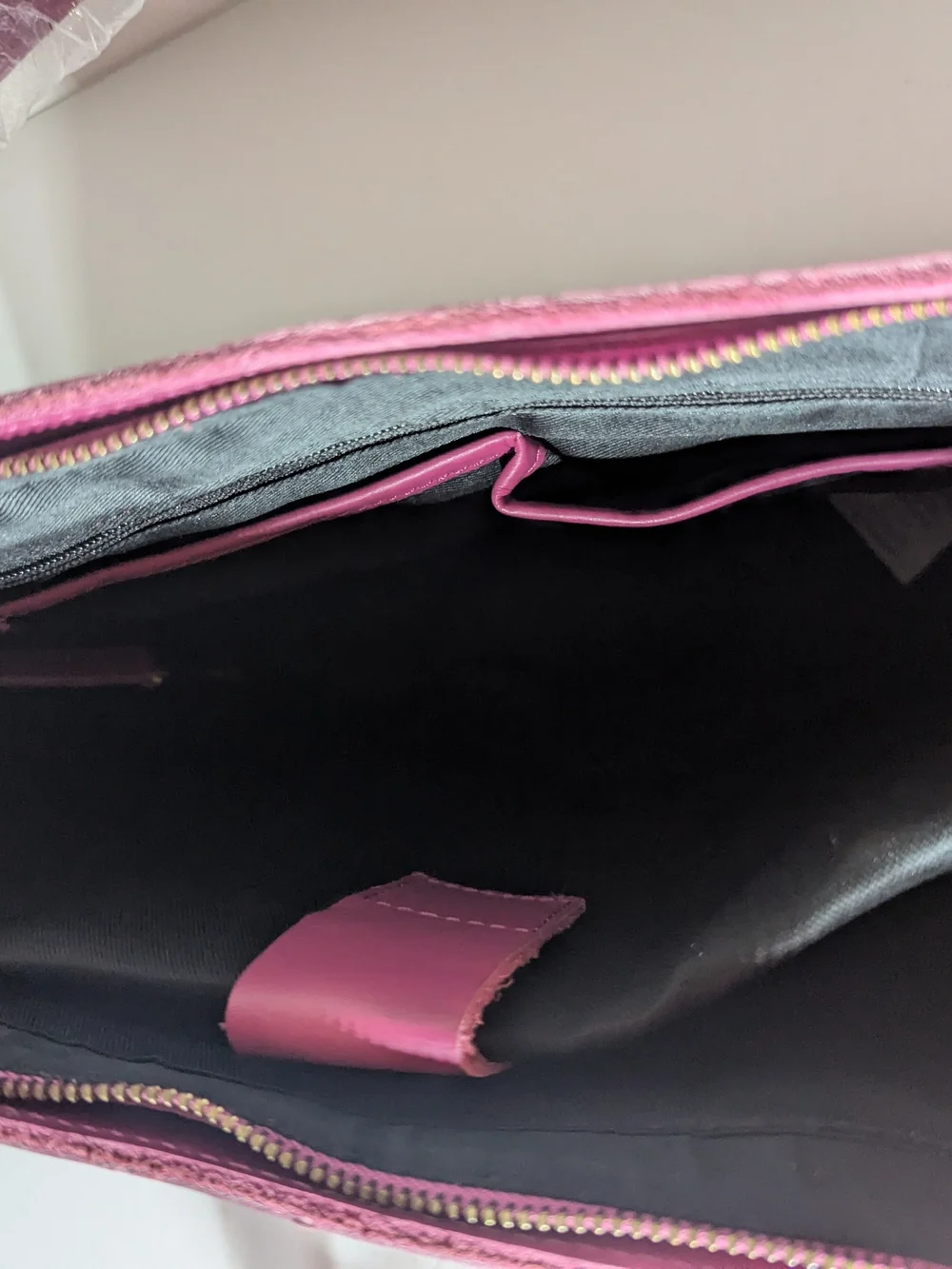 NWT Pink Genuine Leather Tote Bag Crossbody Purse Shoulder bag Removable Strap